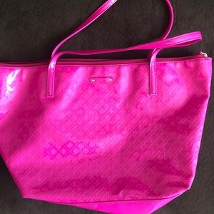 Kate Spade - Hot pink/magenta patent leather tote
